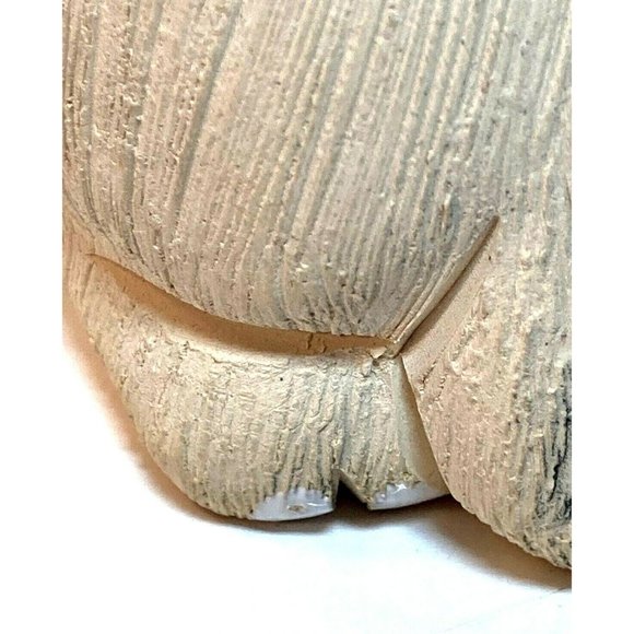 Artesian Rinconada Ambre White Grey Crouching Cat Figurine Uruguay - Picture 11 of 12